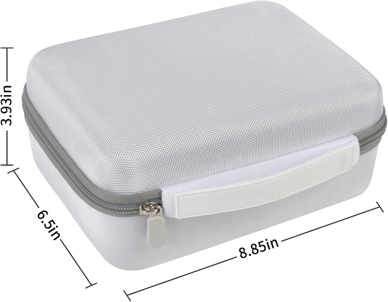 GWCASE Case Compatible with Brother P-Touch PTD220 210 Home/Office Everyday Label Maker, Storage Holder Carrying Organizer for Label Tapes, AC Adapter, Charging Cables (Box Only) - White - Image 5